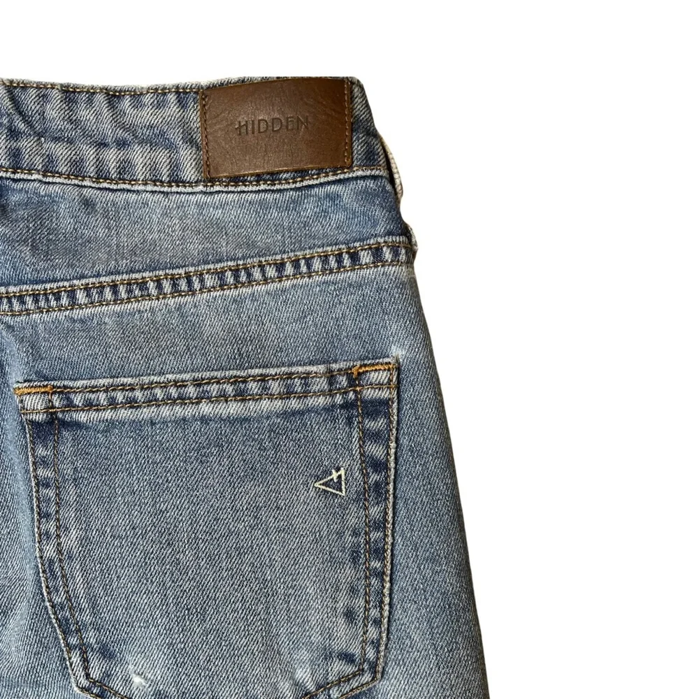 Hidden | Distressed Straight‎ Leg Denim Jeans - Size 25 $78